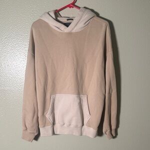 Beige Hoodie with Front Pocket
